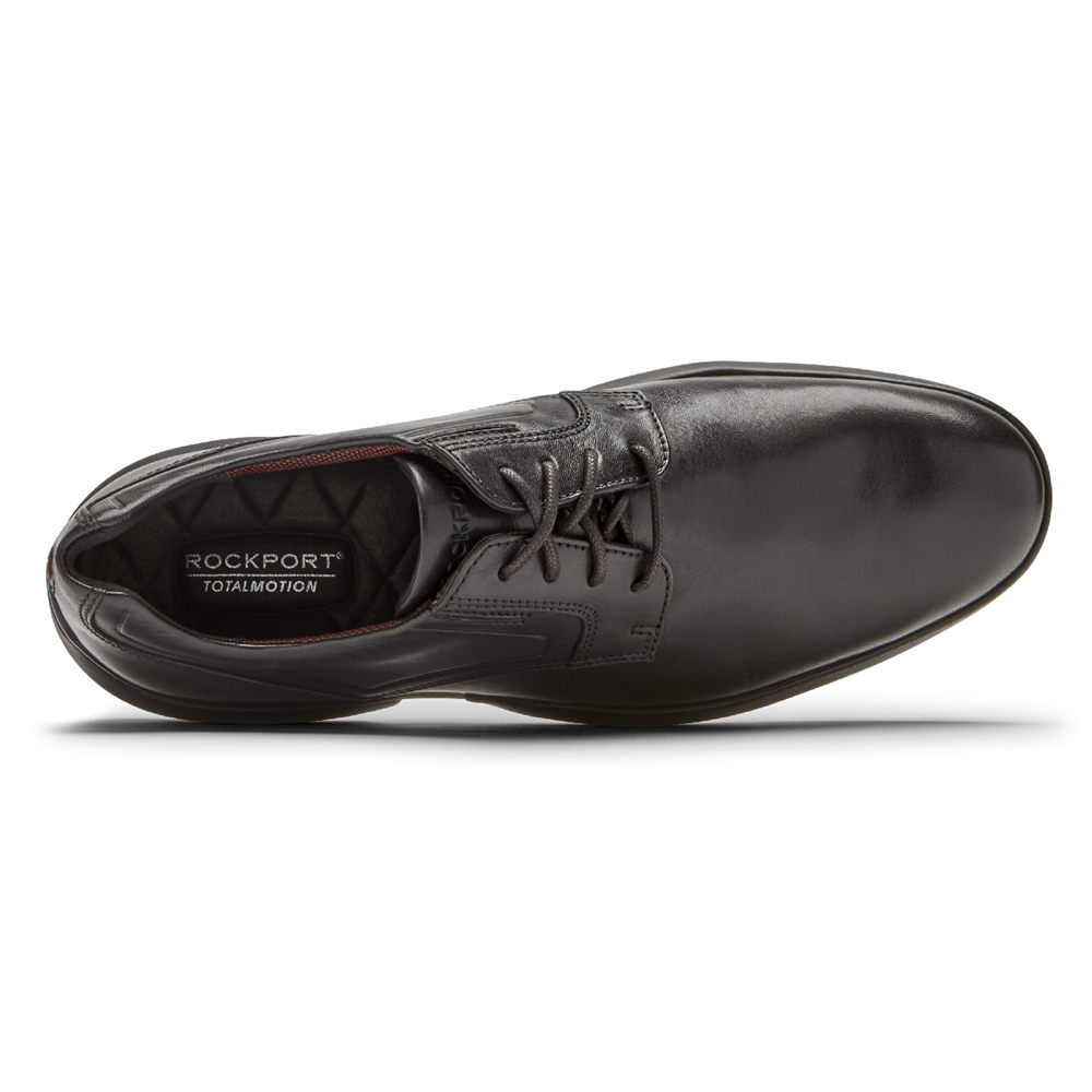 Rockport Mens Oxfords Black - Total Motion Advance Plain Toe - UK 139-GIUQZB